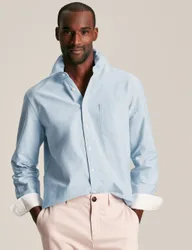 Pure Cotton Oxford Shirt Blue male