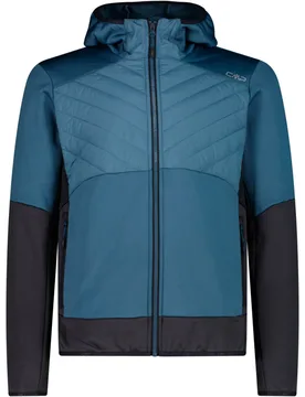 Man hybrid jacket fix hood chaqueta outdoor hombre Azul (56) - CMP - FashionsVida