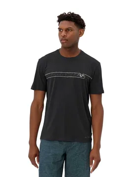 Maglietta A Maniche Corte Cyclist V Black / Black - Vaude Bike - FashionsVida