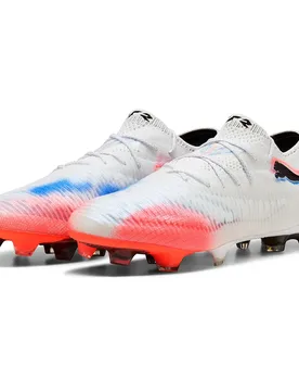 Chaussures De Football Future 8 Ultimate Low Fg White / Black / Glowing Red EU 44 - Puma - FashionsVida
