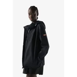 Packable Rain Unisex Adults Black Jacket Nylon - Size X-Small