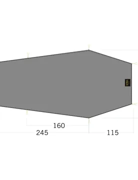 Zeltunterlage Floor Sheet LT Gargia 3 steingrau oliv Default Title adult - Tatonka - FashionsVida