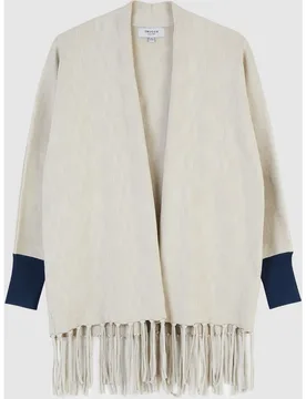 Chaqueta de mujer abierta con flecos - Trucco - FashionsVida