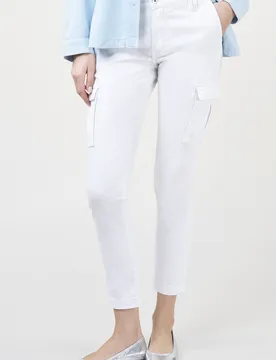 Cargo slim tapered - summer white female - 31 / /29 - FashionsVida