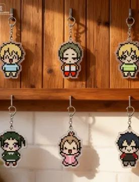 School Babysitters Cute baby Pixel style Child schoolbag pendant Decorative item Anime HD Acrylic key ring keychain 6CM - Aliexpress - FashionsVida