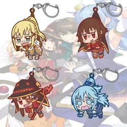 Konosuba ANIME An Adorable Acrylic Figure Keychain Bag Charms Backpack Pendant Friends Gifts Car Pendant