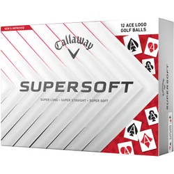 Golfbälle Supersoft LTD 2025 Aces 12er Pack , weiss