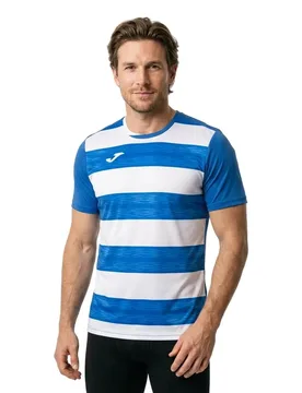 T-shirt à Manches Courtes Europa Vi Royal / White M - Joma - FashionsVida