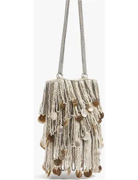 Bolso de fiesta multiposición en liso con cuentas - Parfois - FashionsVida