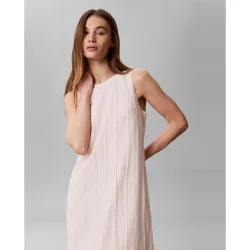 Vestido recto viscosa rayas