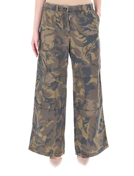 Jeans a palazzo VERDE MILITARE 40 - PINKO - FashionsVida