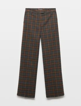Pantalón recto de mujer cuadros - Easy Wear - FashionsVida