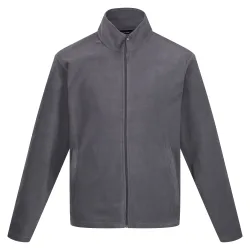 Mens Classic Microfleece Jacket (Seal Grey) - Size X-Large