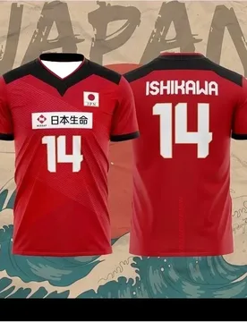 Japan Volleyball Jersey Men Women Clothes R.Takahashi No.21 Ishikawa No.14 Sports Casual Breathable Quick-Drying Loose T-shirt - Aliexpress - FashionsVida