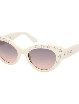 Occhiali Da Sole Da Donna Gu00163 White One Size - Guess - FashionsVida