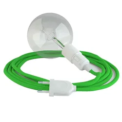 Cables Suspension Luminaire Rm18 5 M Neon Green Lime / White One Size