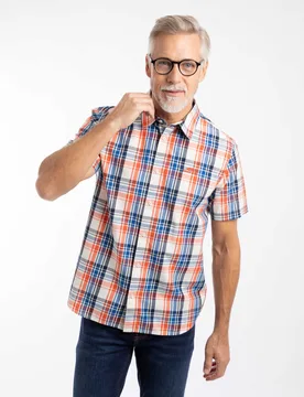 Judd Mens Short Sleeve Check Shirt - - Size: M - Weird Fish - FashionsVida