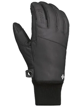 Gants en cuir et en laine - SGlove Leather Black en Laine - Taille S - Noir - Snowlife - FashionsVida