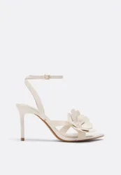 Sandalen mit Blumenabsatz NATUR 39