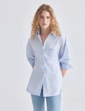 Camisa relaxed con detalles mangas dobles - Boss Orange - FashionsVida