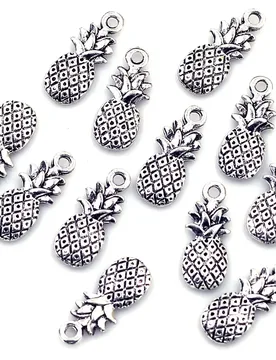 Pcs Pendants Silver Tone Pineapple Fruit Charm Breloque 19mm(6/8"x3/8") - Aliexpress - FashionsVida