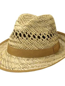 Carovigno Vented Crown Straw Hat by - nature - Female - Size: S (54-55 cm) - Lipodo - FashionsVida
