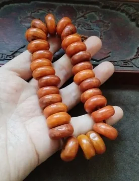A string of old waxy yellow jade abacus beads - Aliexpress - FashionsVida