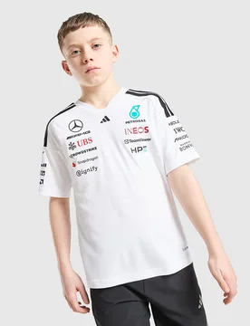 Mercedes Amg Petronas F1 Driver Shirt Kinder, Weiß - unisex - Size: 9-10Y - Adidas - FashionsVida