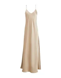 Maxi-Kleid Damen Beige 40 Damen