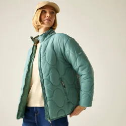 Women's Carlotte Lightweight Quilted Jacket in Teal Size: 8 - Teal - Size: 8