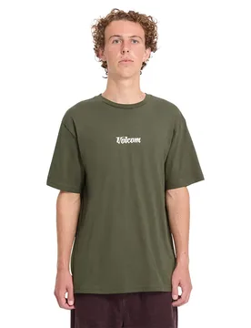 Maglietta A Maniche Corte Linear Basic Wintermoss S - Volcom - FashionsVida