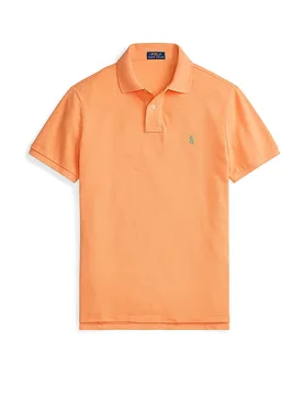 Polo coupe ajustée personnalisée orange S - Ralph Lauren - FashionsVida