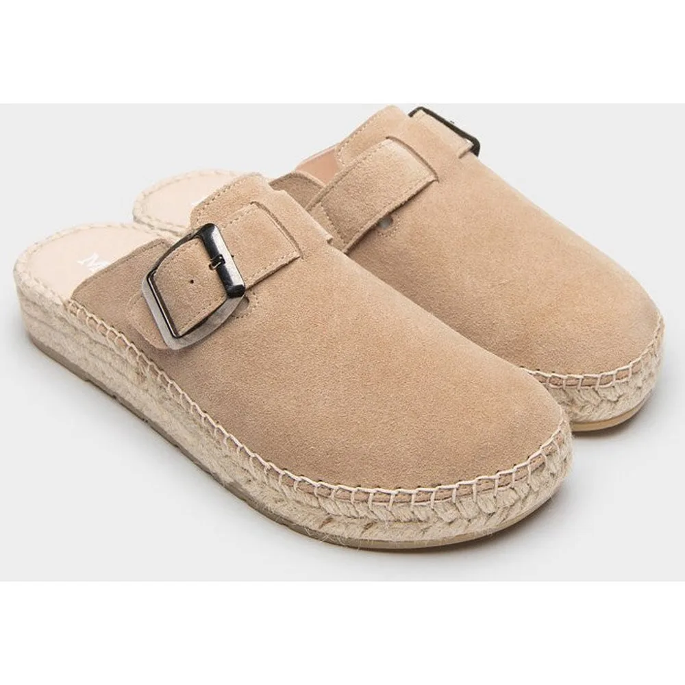 Zuecos en pelo con suela de esparto - Macarena - FashionsVida