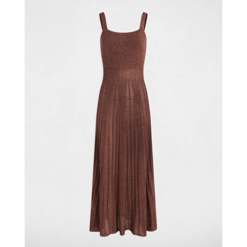 Morgan - Vestido punto largo recto - Morgan - FashionsVida