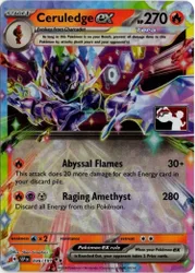Pokemon SV Surging Sparks 036/191 Ceruledge ex (Prize Pack League Promo)