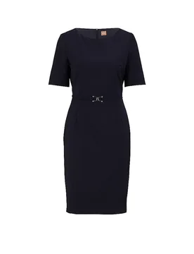 Businesskleid Slim Fit DALEAH dunkelblau 44 damen - BOSS - FashionsVida