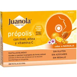 Pastillas Propolis con Miel-Altea + Vitamina 'C' sabor Naranja