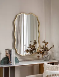 Sloane Metal Medium Rectangular Wall Mirror Gold