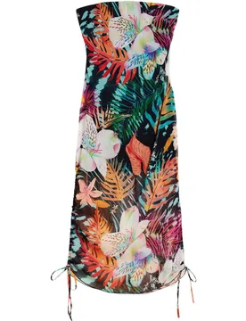 Vestido de mujer bandeau tropical - Desigual - FashionsVida