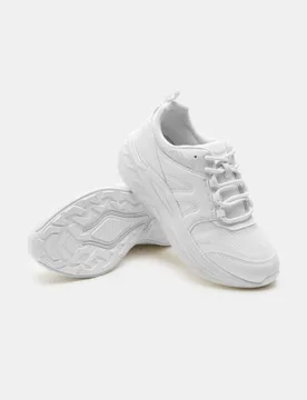 Kids' Freshfeet™ Trainers (1 Large - 7 Large) White male - M&S - FashionsVida