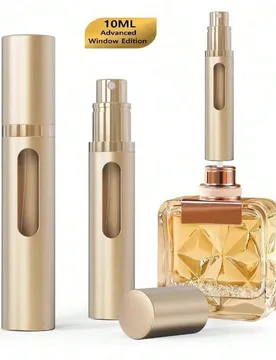 Pieza Botella rociadora de perfume cuidadosamente diseñada, atomizador portátil de recarga de perfume, botella rociadora de perfume de viaje mini co - Shein - FashionsVida