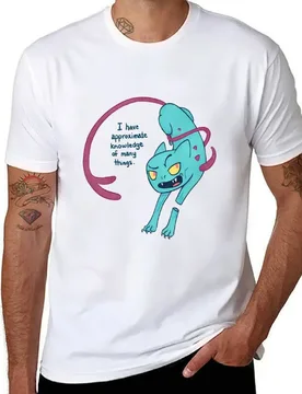 Approximate Knowledge Cat T-Shirt cotton t shirts high quality cotton tshirt 100% T-Shirt - Aliexpress - FashionsVida