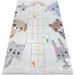 Teppiche Bambino 43092 Waschteppich Tiere, Zahlen Für Kind 120x170 Cm 120x170 Cm