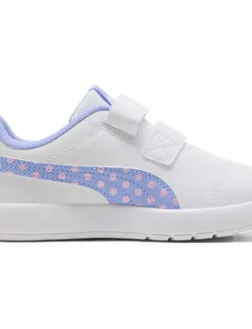 Sneaker Courtflex V3 Dotty V Ps White / Intense Lavender / Pink Shimmer EU 35 - Puma - FashionsVida