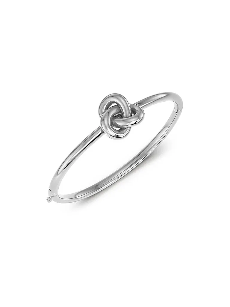 Armreifen INFINITY KNOT BANGLE Steel silber L Damen - Edblad - FashionsVida