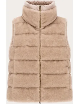 Herno - Chaleco acplchado con pelo - Herno - FashionsVida