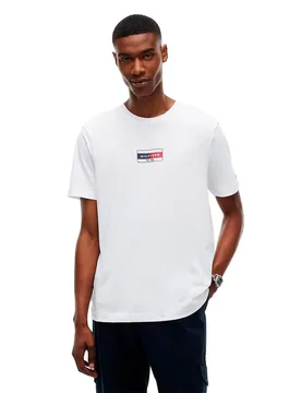 T-shirt à Manches Courtes Brand Love Small Flag White 2XL - Tommy hilfiger - FashionsVida