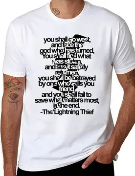 Percy Jackson And the Olympians The Lightning Thief Prophecy T-Shirt men t shirt cotton 100% cotton t shirts man 100% T-Shirt - Aliexpress - FashionsVida