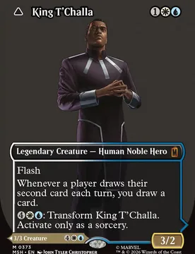 King T'Challa // Black Panther, Hope Enduring (Logo Art Foil) Marvel Super Heroes - Magic: The Gathering - FashionsVida