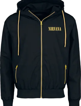 Windbreaker - Logo - XL bis XXL - für Männer - Größe XXL - schwarz - EMP exklusives Merchandise! - Männer - male - Nirvana - FashionsVida